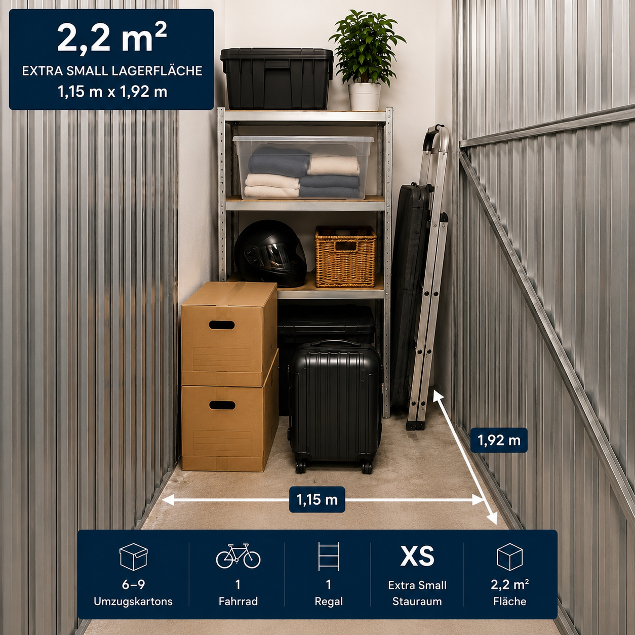 Lagerfläche ab 2m² mieten
