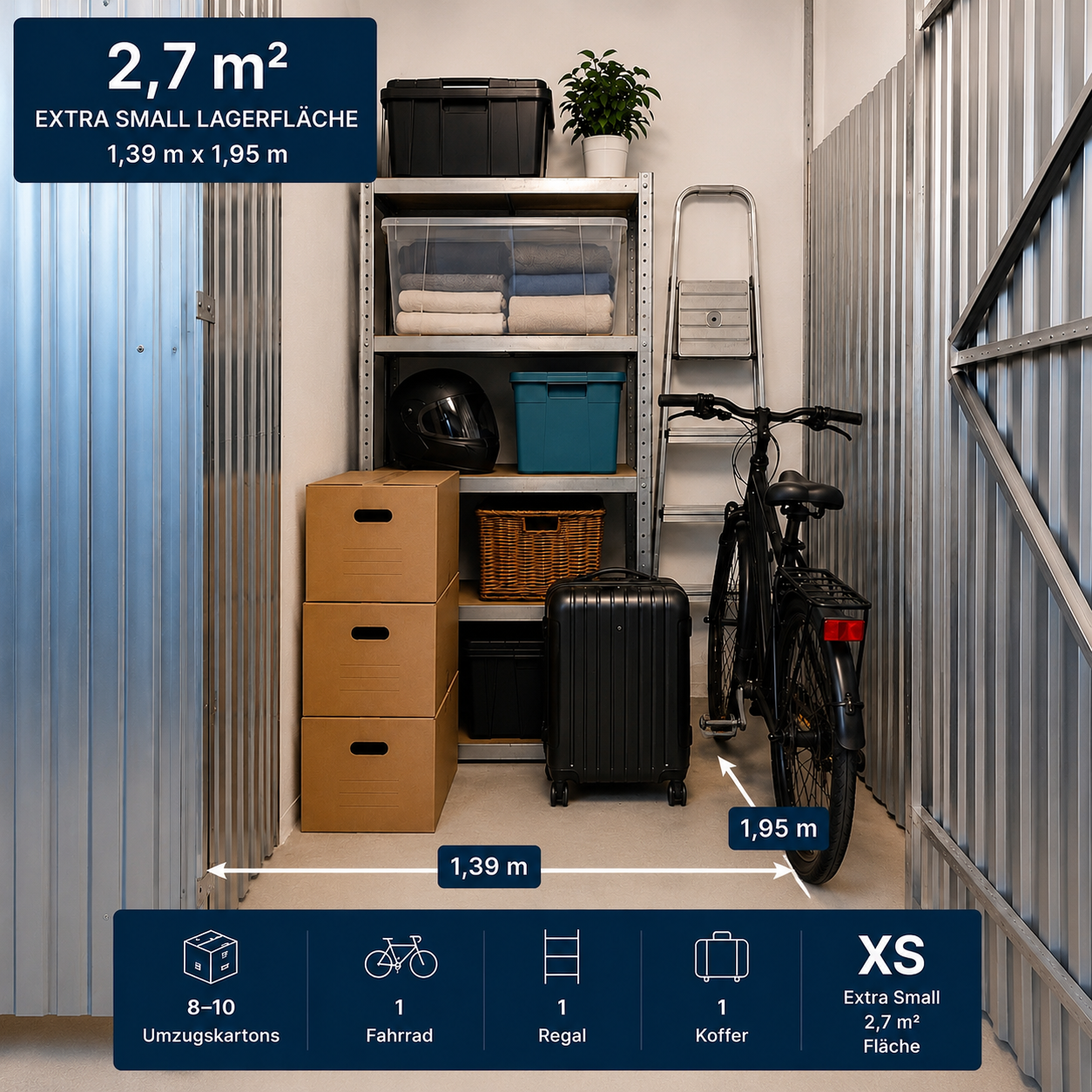 Lagerfläche ab 2m² mieten