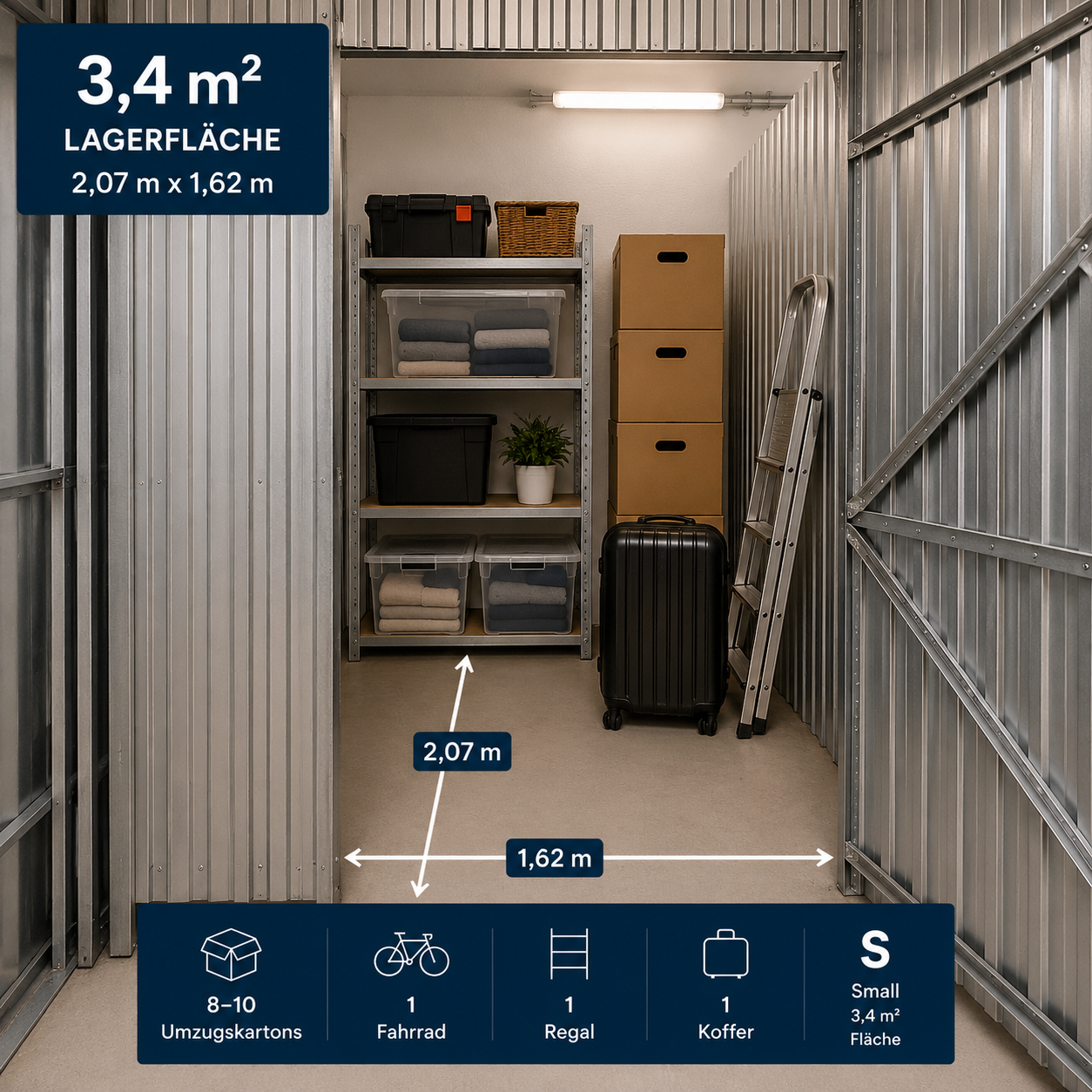 Lagerfläche ab 2m² mieten