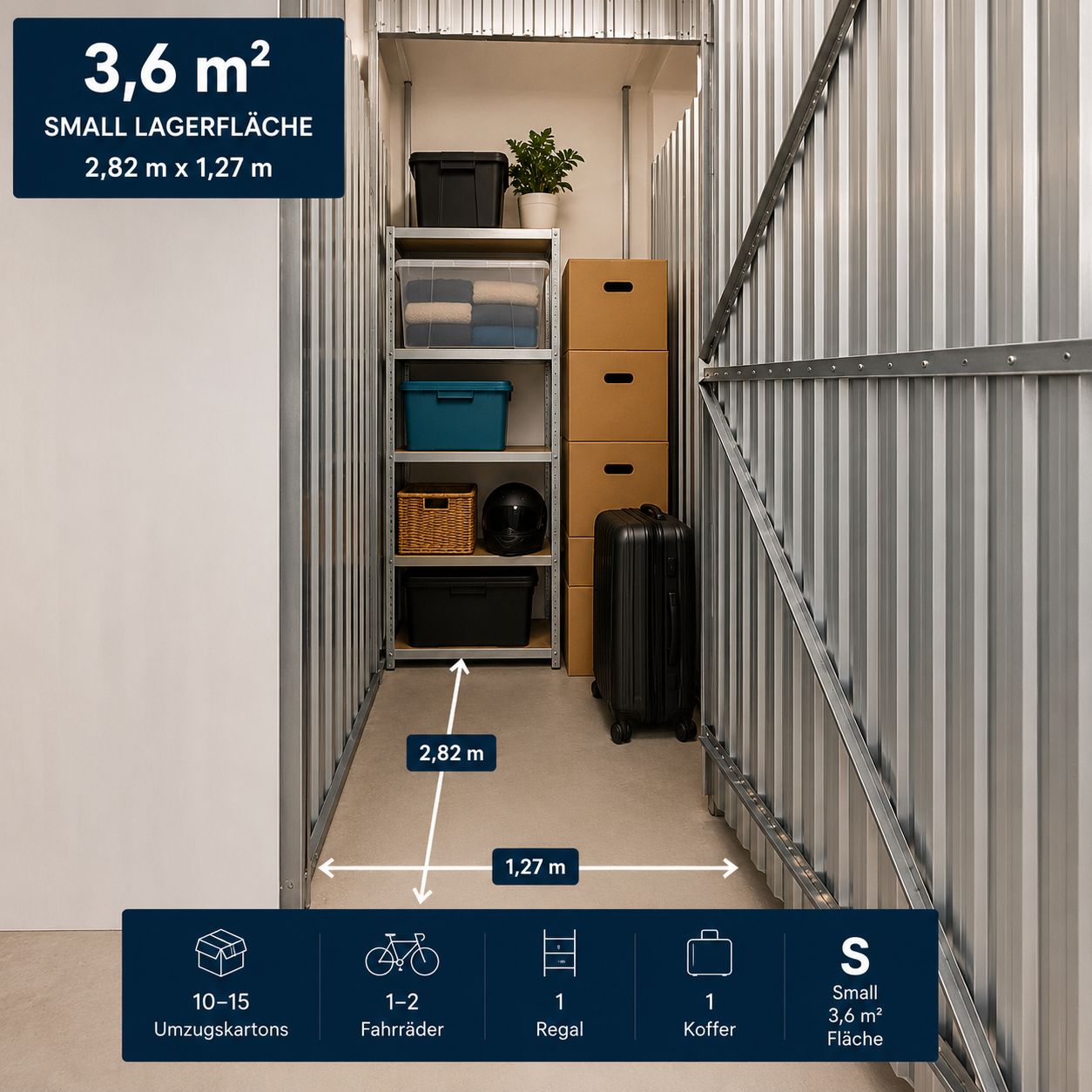 Lagerfläche ab 2m² mieten