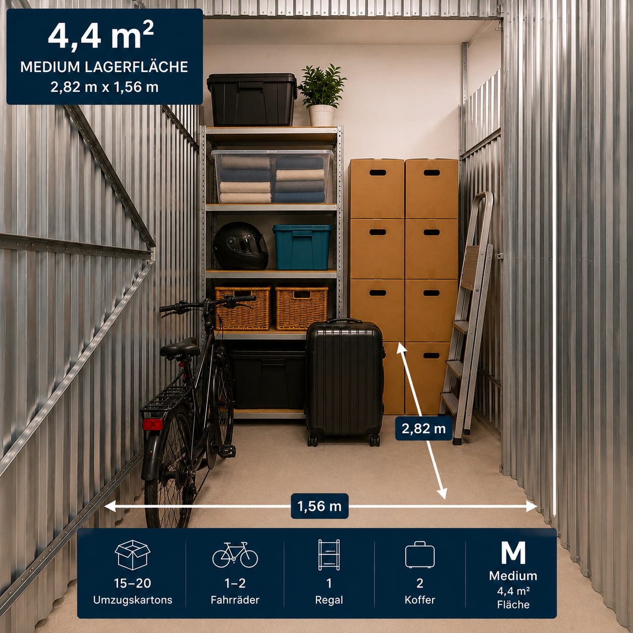 Lagerfläche ab 2m² mieten